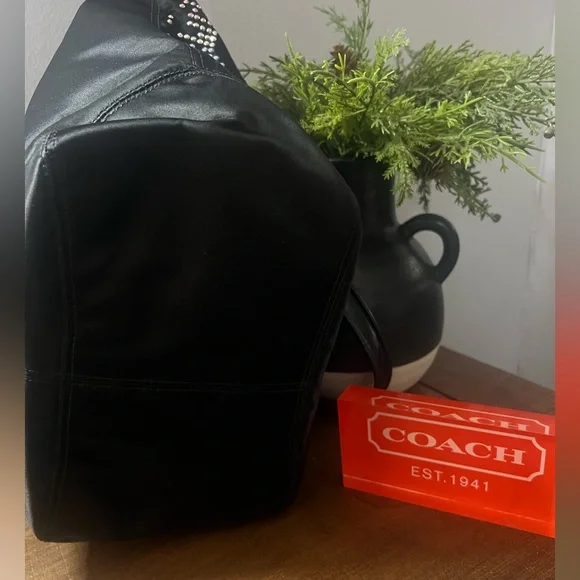 Coach Poppy Holiday Rhinestone Tote - Picture 3 of 11